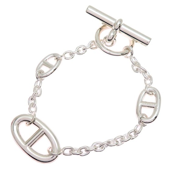 Hermes Hermès SV925 Chaine d'Ancre Farandole Bracelet for Men and Women, Silv... - Picture 1 of 5
